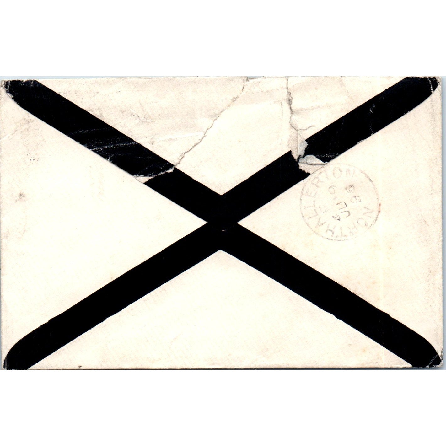 1896 Postal Cover Bedale England 60 to Northallerton William Watts P4-7