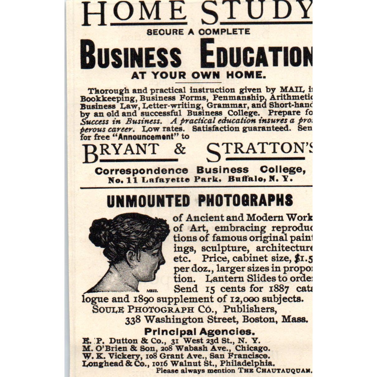 Remington Standard Typewriter Wyckoff, Seamans & Benedict NY c1890 Ad AE8-CH8