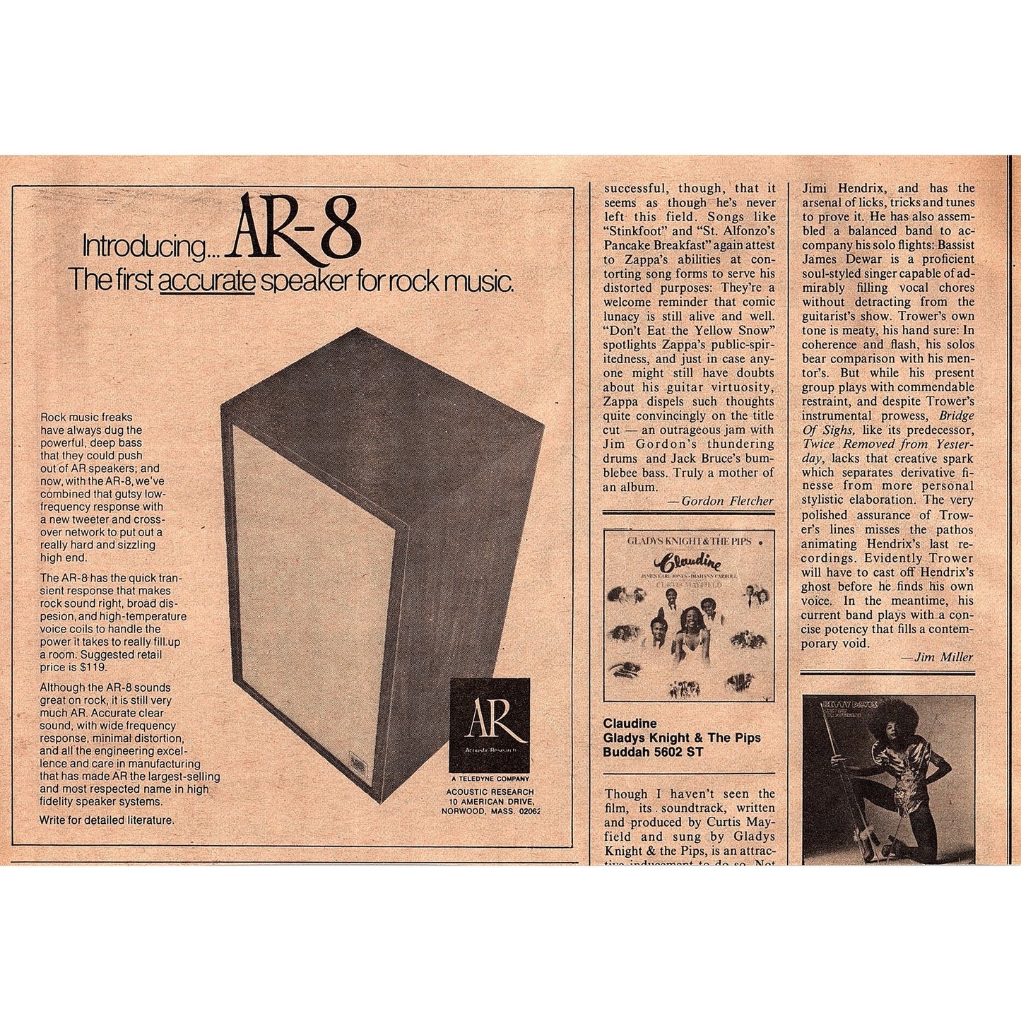 The Beach Boys - Pet Sounds Promo 6.5x9.5 1974 Ad AF6-18