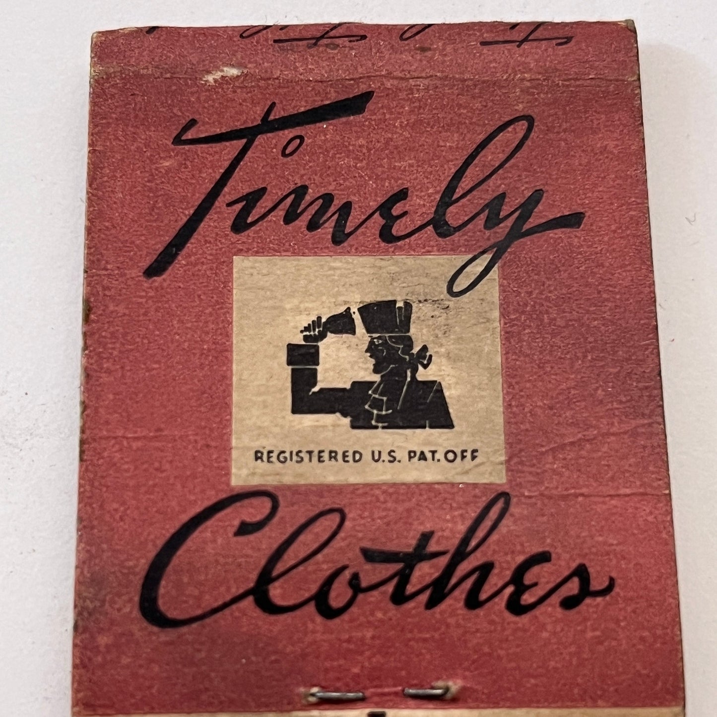 Kennedy's Timely Clothes Boston Vintage Matchbook Cover TB8-MB3-1