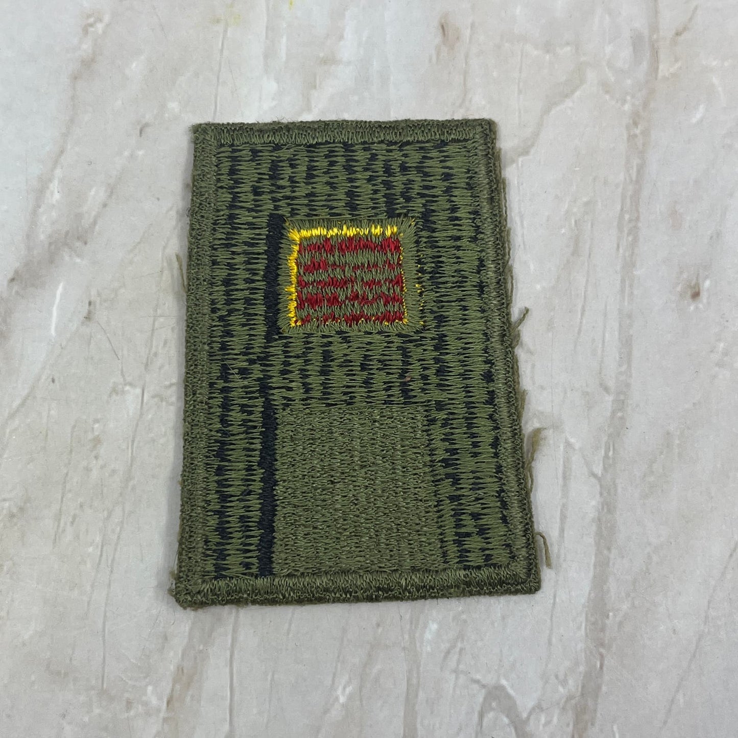Vtg Military Patch First Army Red Ordnance Corps Tight Weave Variant SB8