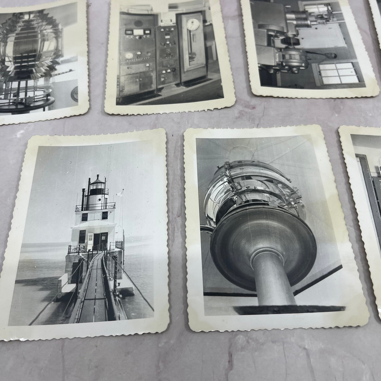 1952 Manitowoc Lighthouse Lot of 7 Original Photos SB7