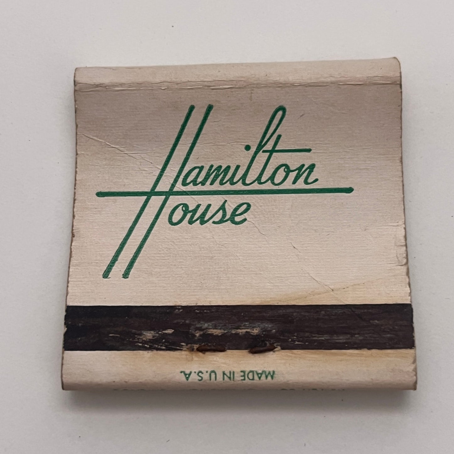 Hamilton House The Narrows New York Bay Vintage Matchbook Cover TB8-MB-1