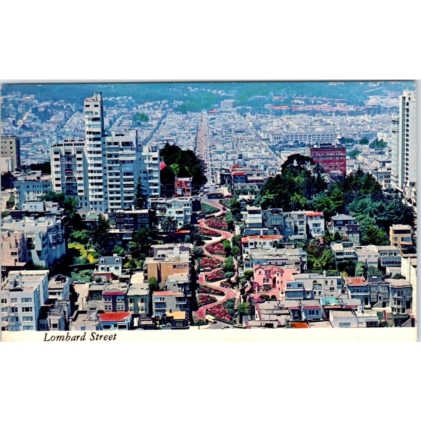 Lombard Street San Francisco CA Vintage Postcard PE4
