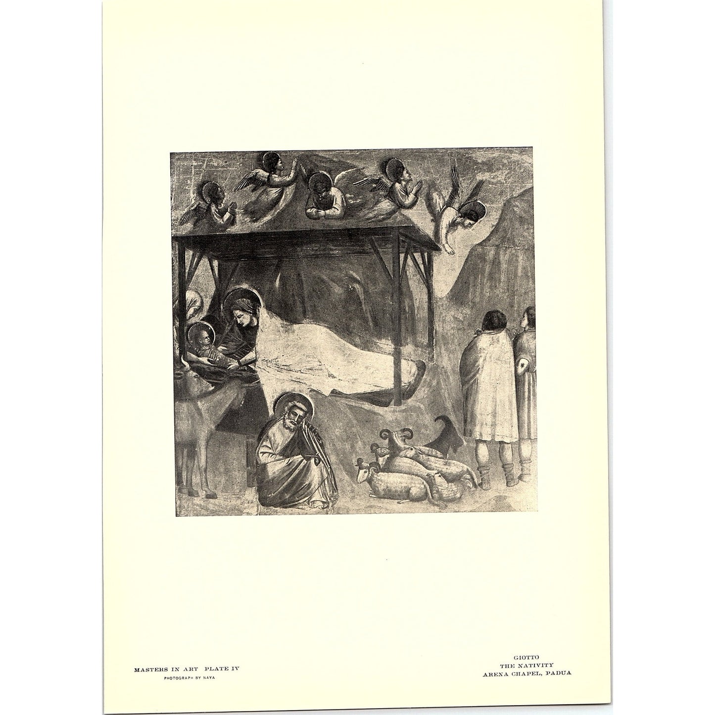 The Nativity - Giotto - 1902 Litho Art Print AF4-10