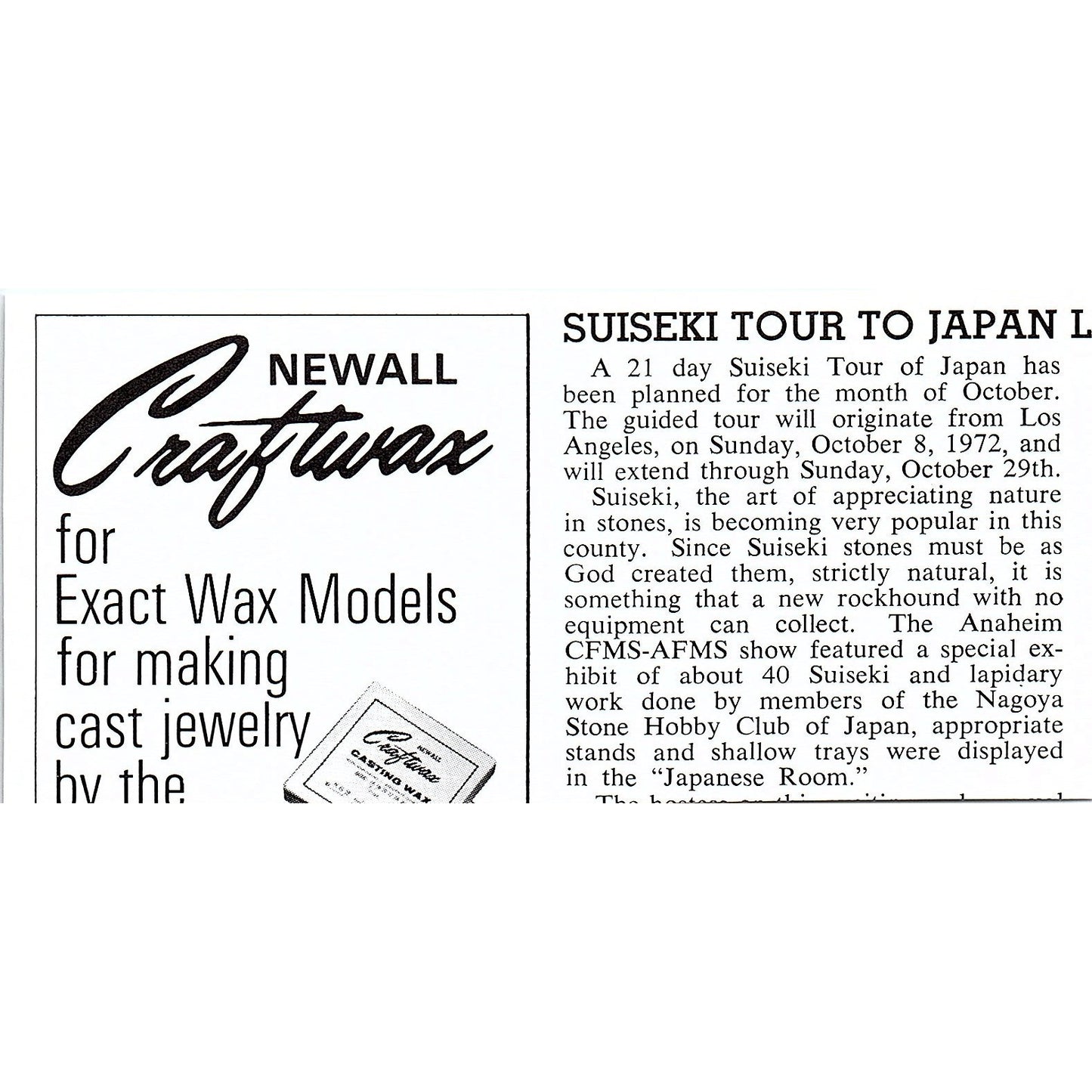 Frances Paul Crafts Pro-Carva Gem Drill El Monte CA 1972 Ad AF8-M4