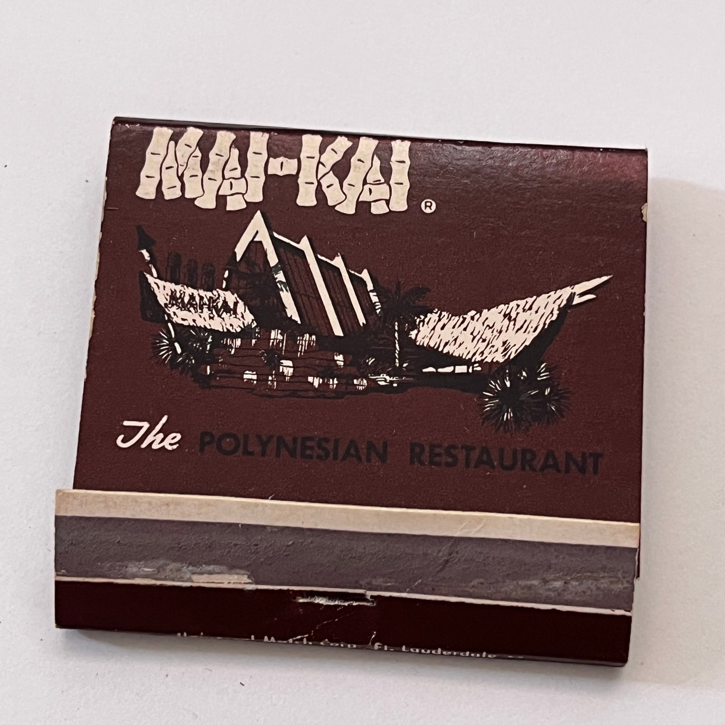 Mai-Kai Polynesian Restaurant Fort Lauderdale Vintage Matchbook Cover TB6-MB1-7