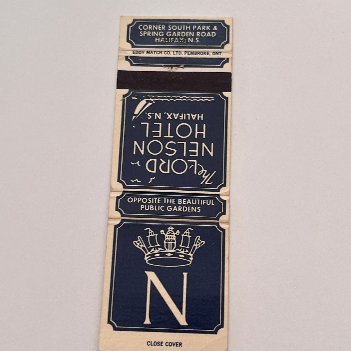 Lord Nelson Hotel Halifax Nova Scotia Vintage Matchbook Cover TB6-MB2-3