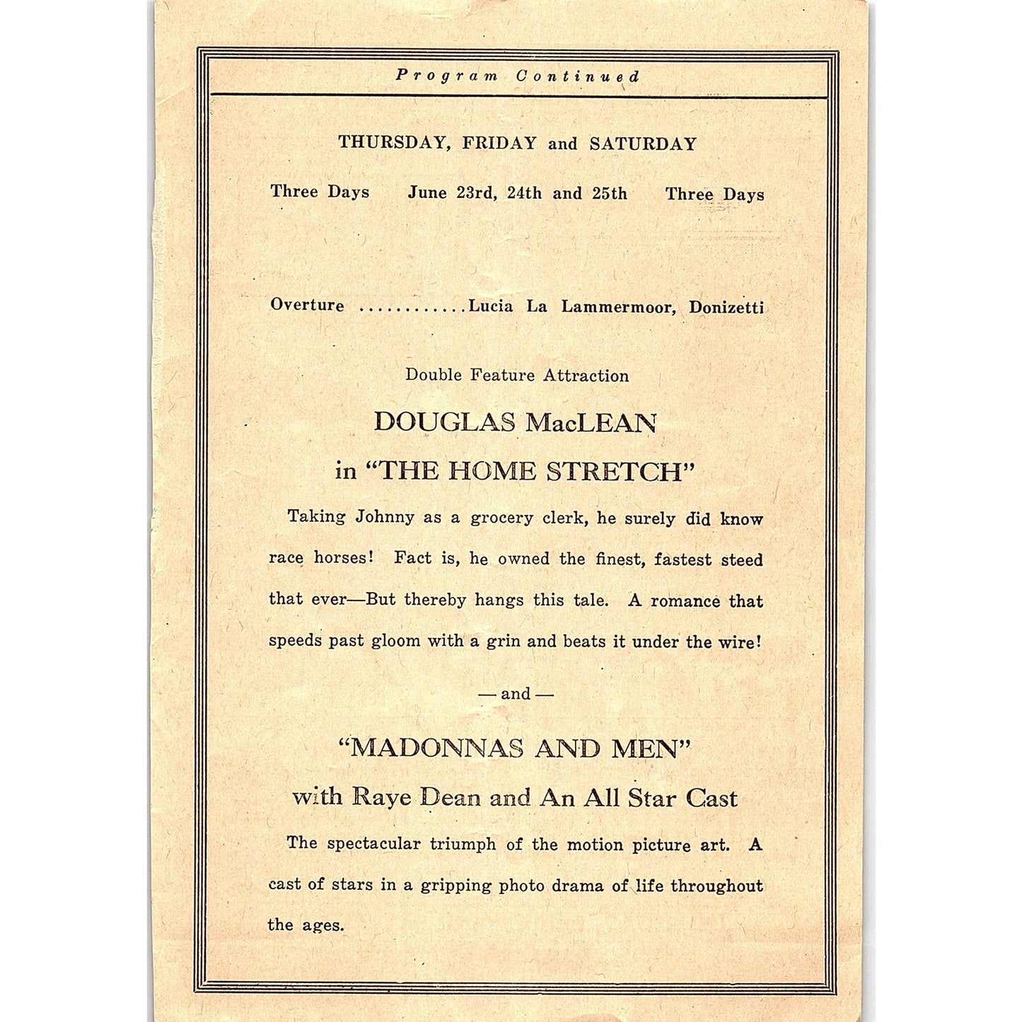 Norma Talmadge in Ghosts of Yesterday w/ Eugene O'Brien 1920s Ad AF3-8