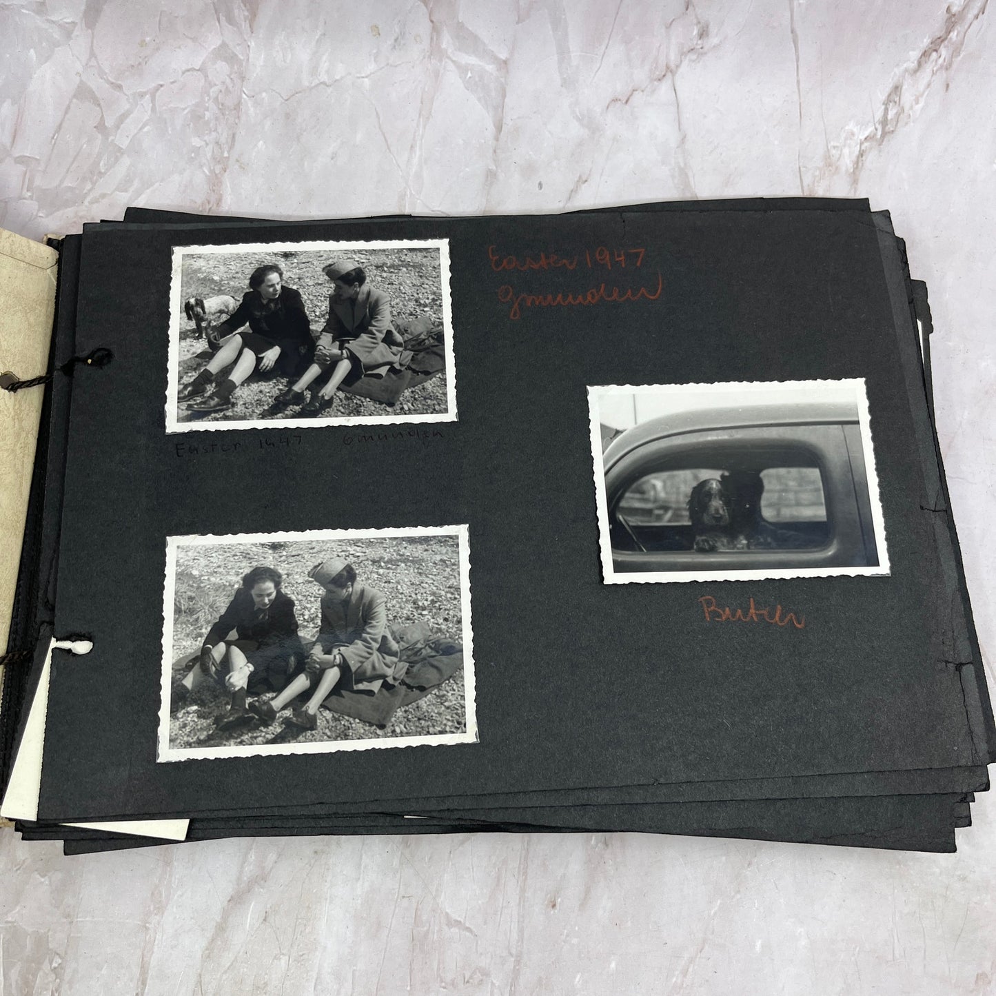 1940s-50s Post WWII Loaded Photo Album Postwar Eurpoe Family Life TG7