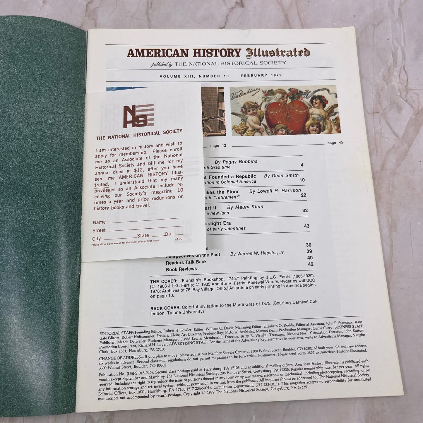 1979 Feb - American History Illustrated Magazine - Franklin's Bookshop M21