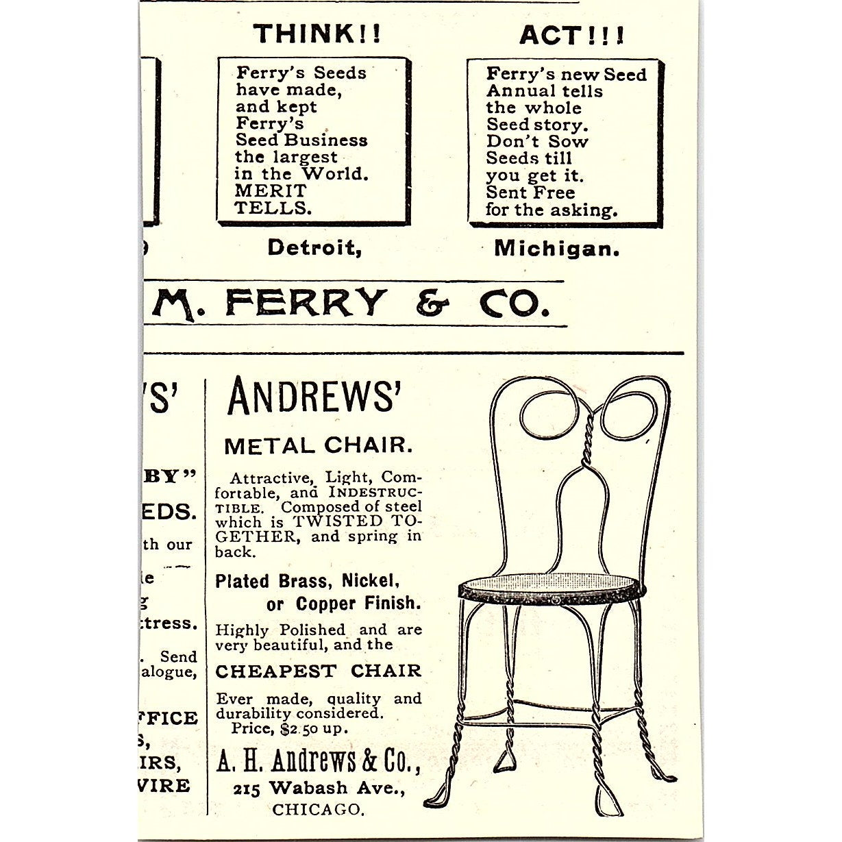 Geo. F. Barber & Co Architects Knoxville TN 1892 Ad AG2-M11