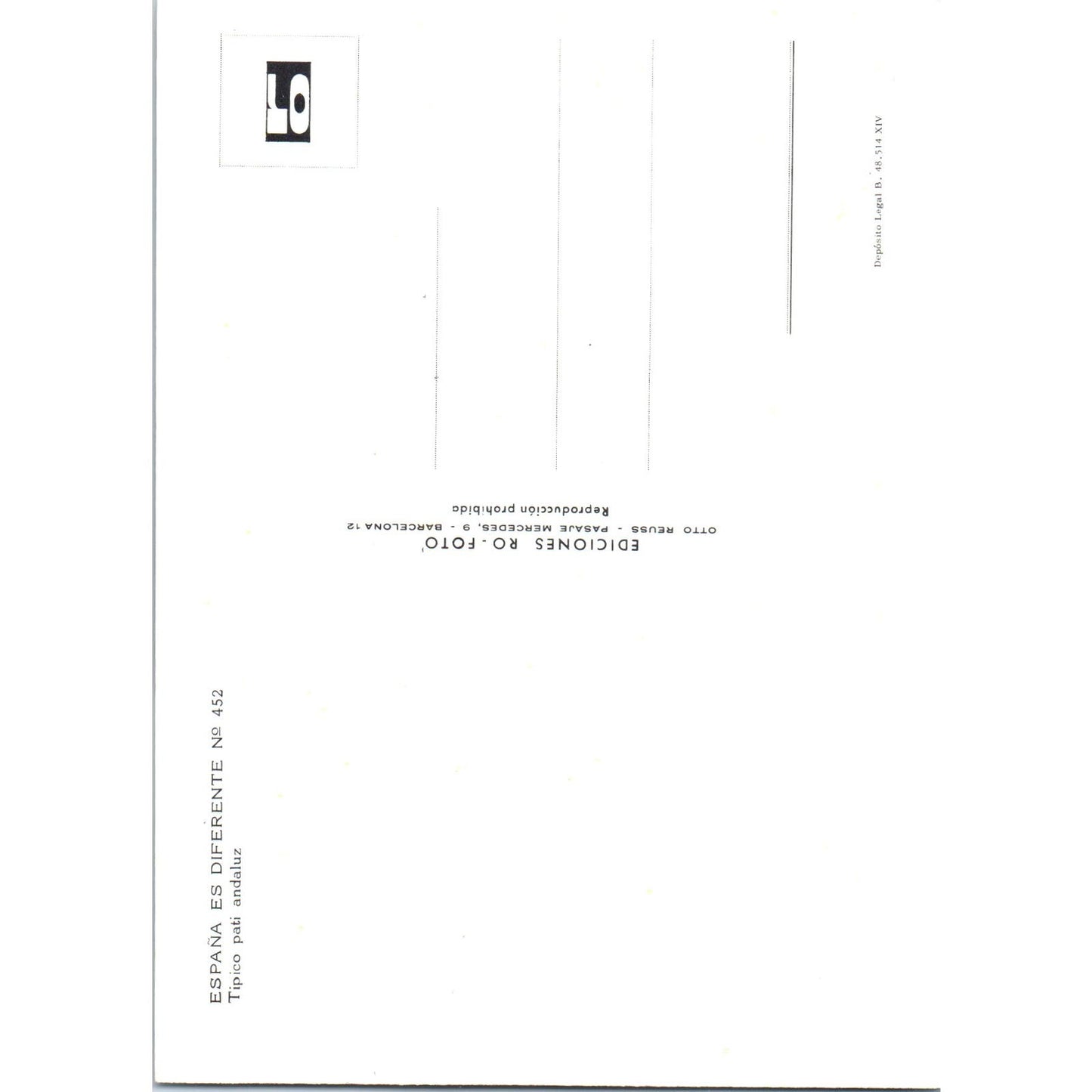 España Es Diferente Tipico ati Andaluz Vintage Postcard PD1