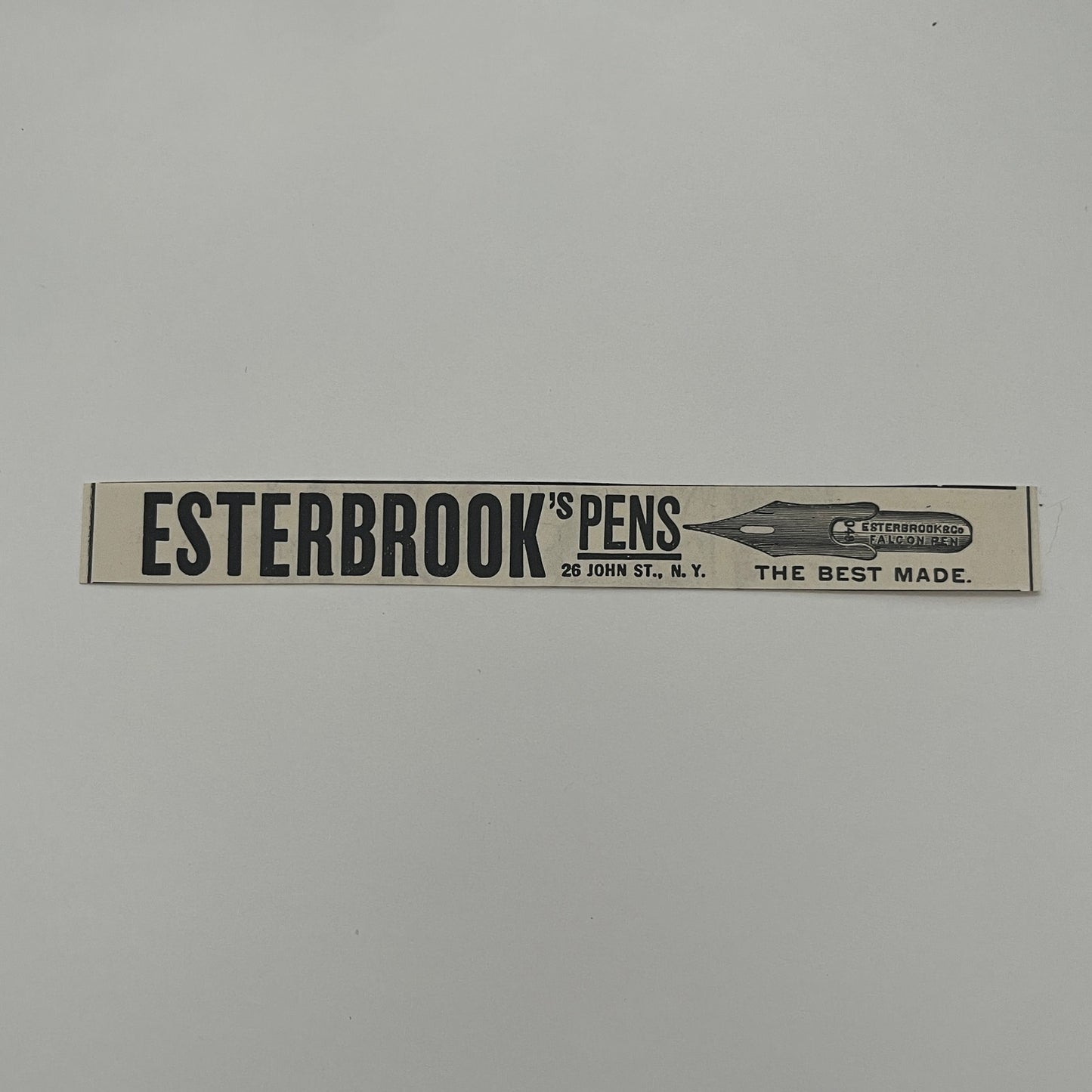 Esterbrook Pens 049 Falcon Pen NY Fountain Dip Pens 1892 Ad AG2-7