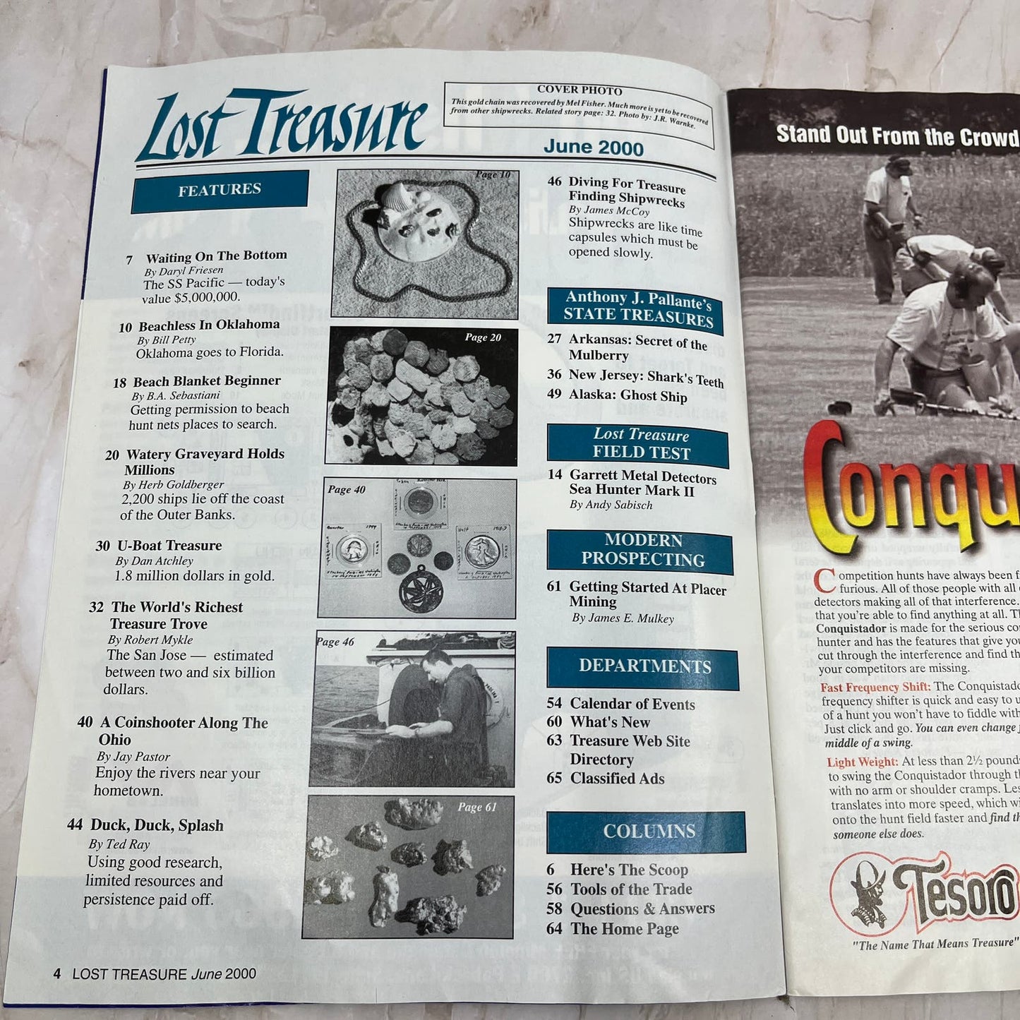 2000 June - Lost Treasure Magazine - Treasure Hunting Gold Prospecting M14