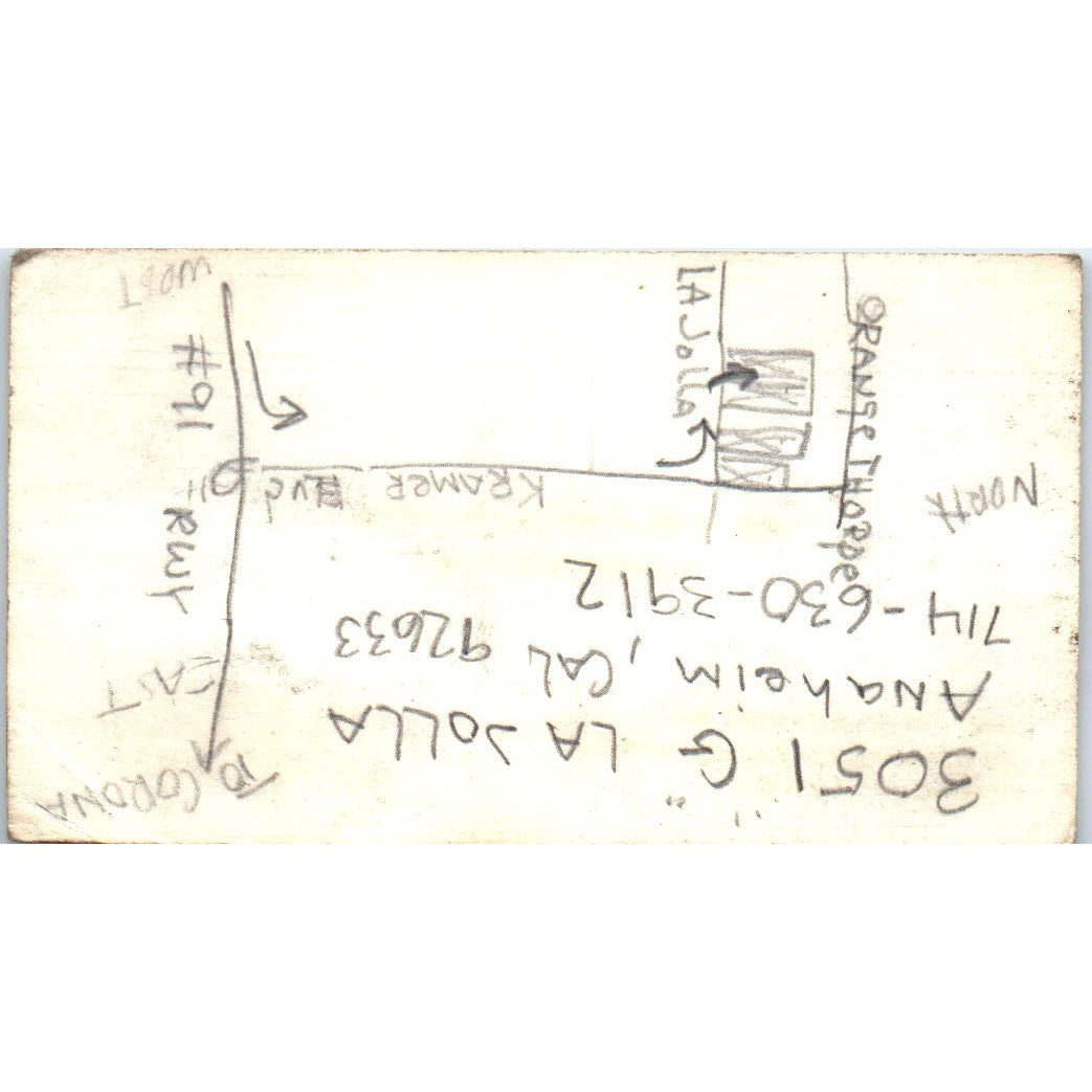 Dr. Marcel R. Methot Chiropractor Fullerton CA Vintage Business Card SE3-B7