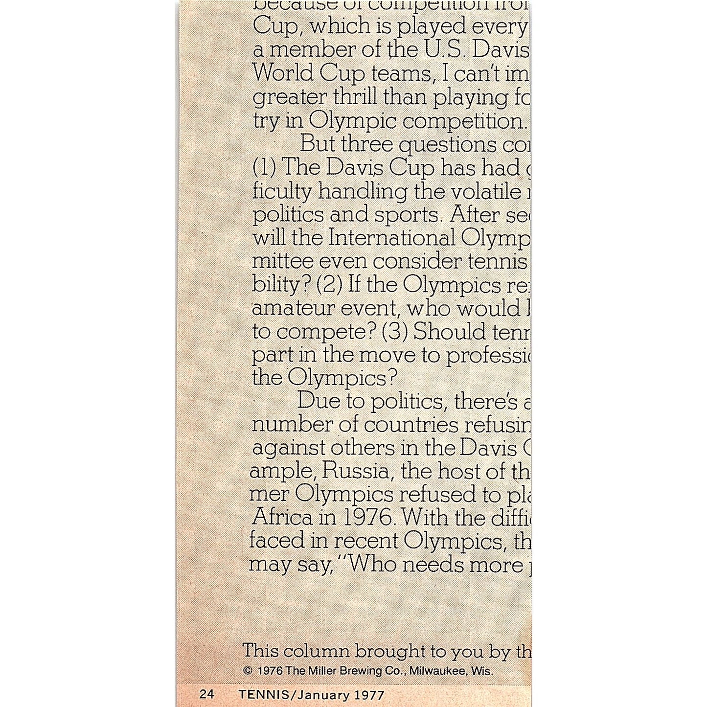 Chase Tennis Camps Manchester MA 1977 Ad AF3-Q2