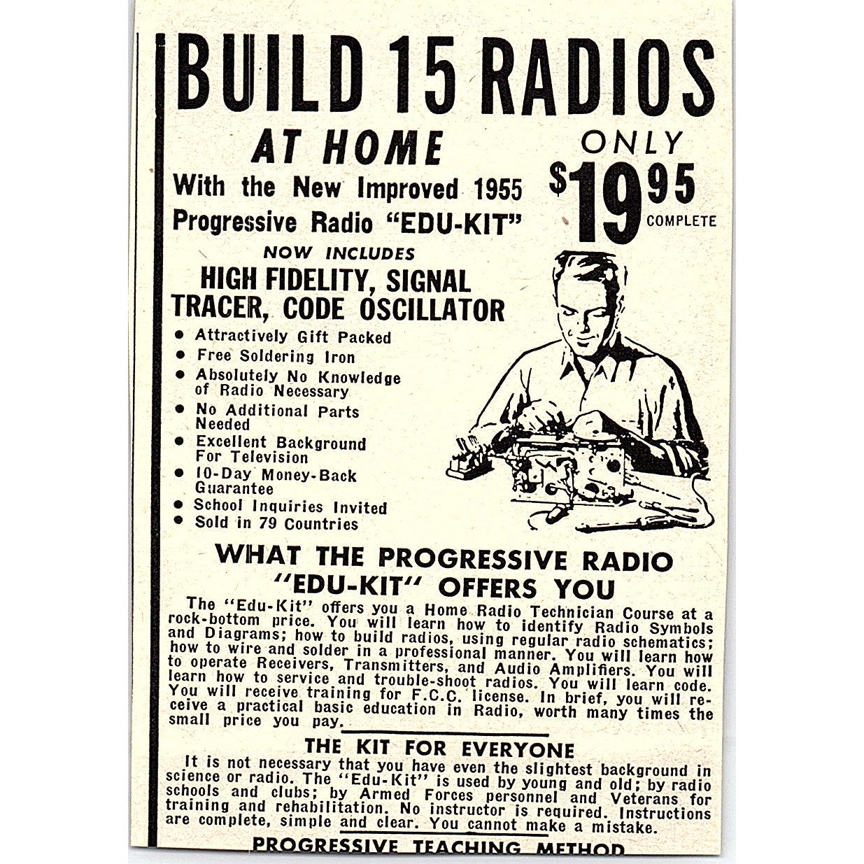 Cortina Academy Learn Spanish Phonograph Method NY 1955 Ad AF9-M2