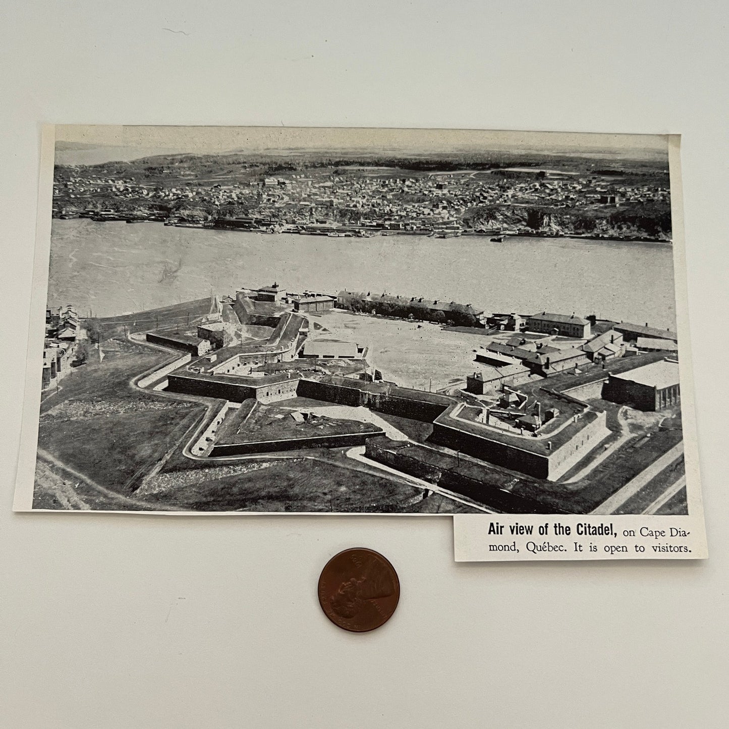 Air View of the Citadel Cape Diamond QC Canada 1941 Magazine Picture SAG4-H1