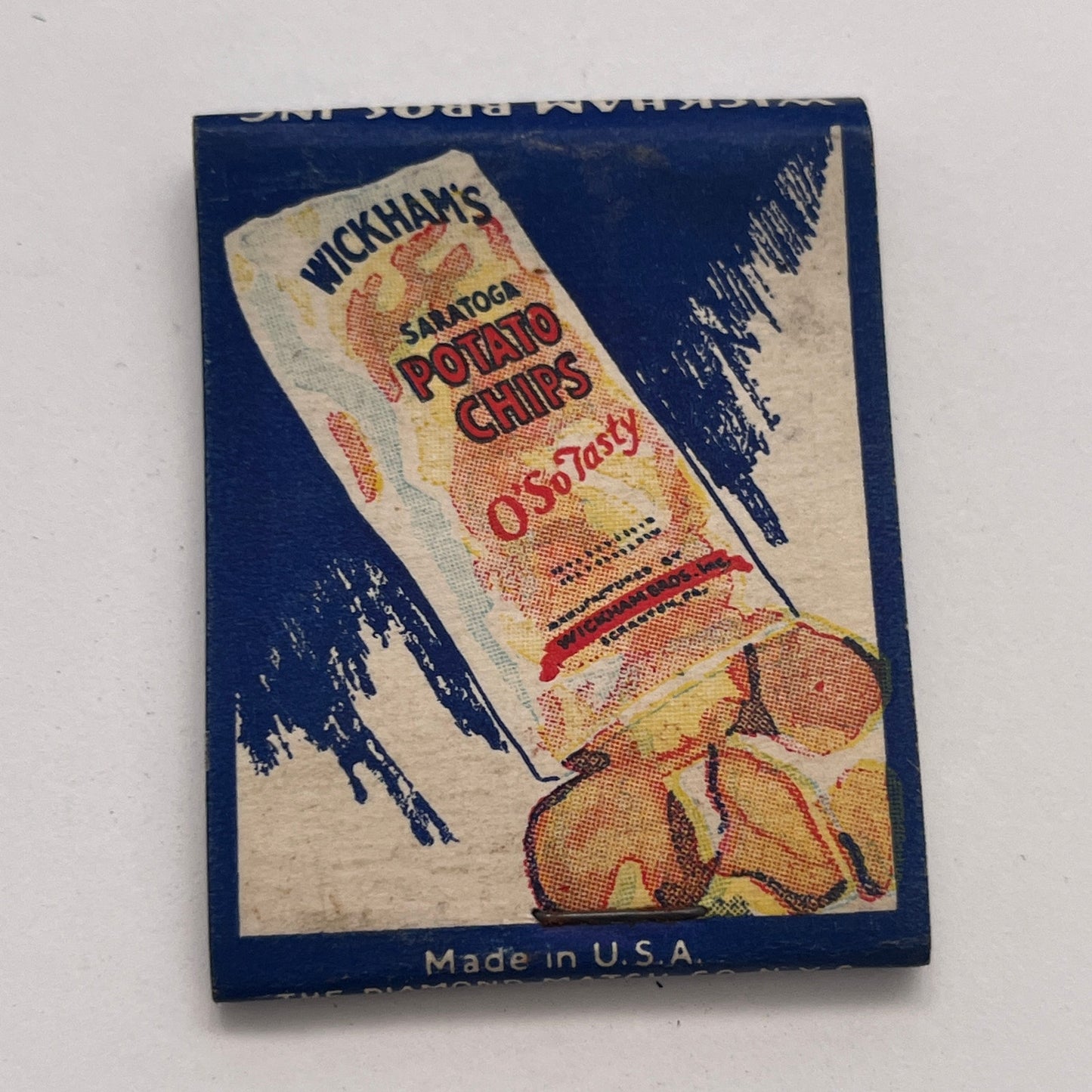 Wickham's Mayonnaise Saratoga Potato Chips Vintage Matchbook Cover TB8-MB-7
