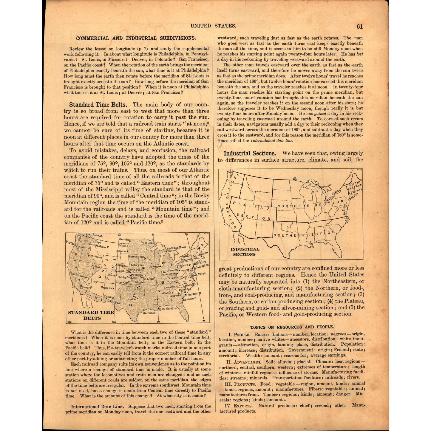 Northeast USA Connecticut New Hampshire Massachusetts Maine 1901 Map V14-1