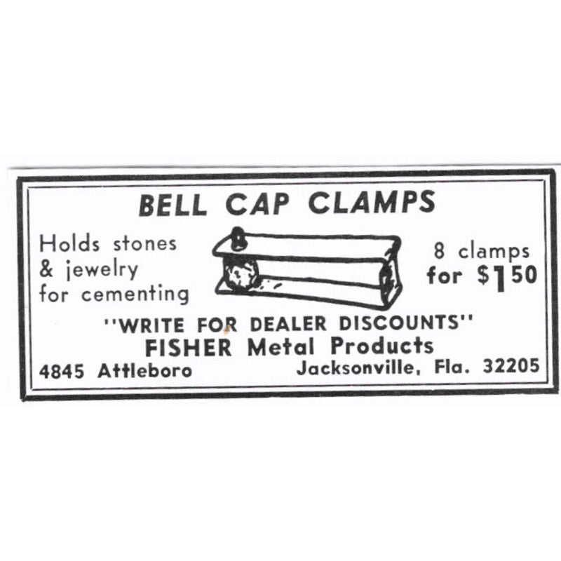 Fisher Metal Products Bell Cap Clamps Jacksonville FL 1972 Ad AF8-S5