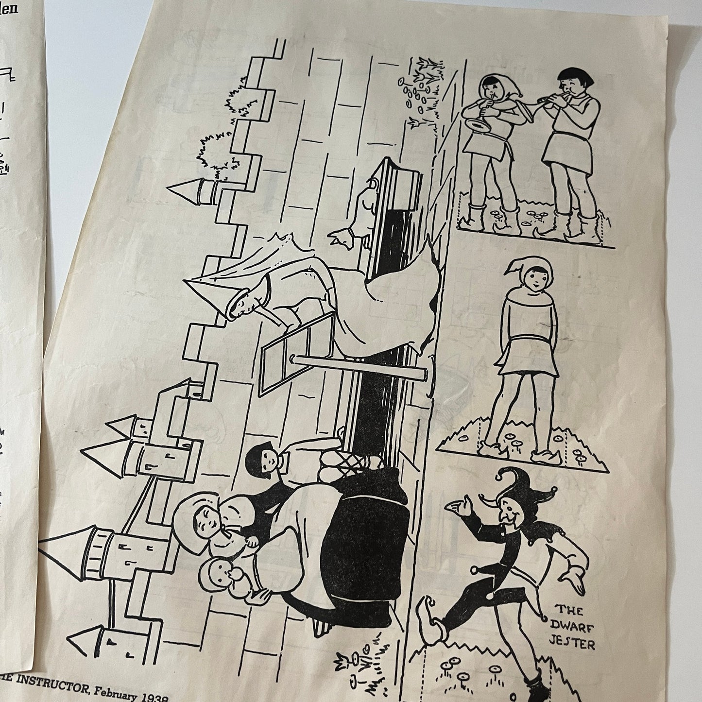 Children of the Middle Ages School Project Mabel Betsy Hill 2 Pages 1938 V26-4