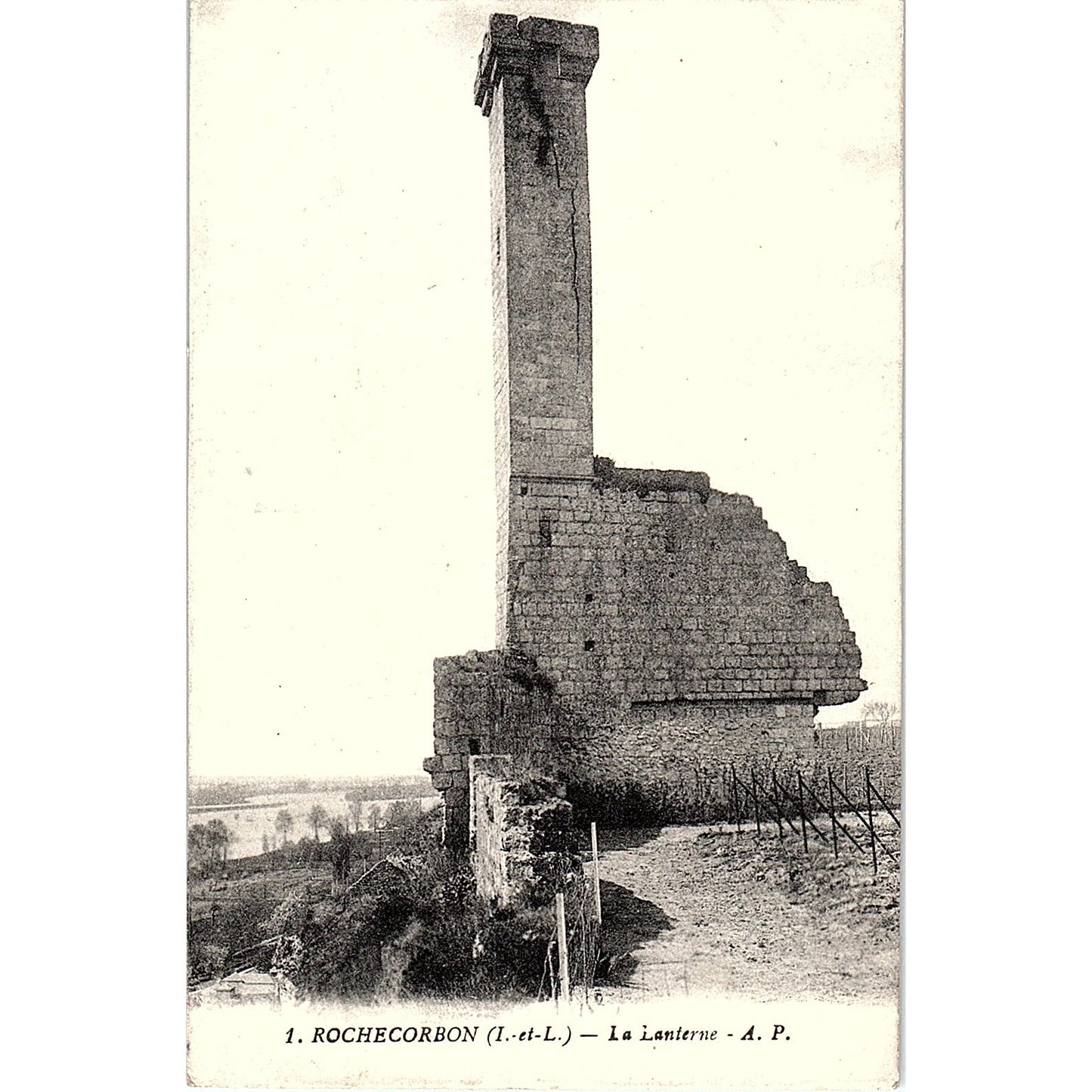 Rochecorbon La Lanterne French Antique Postcard PE10