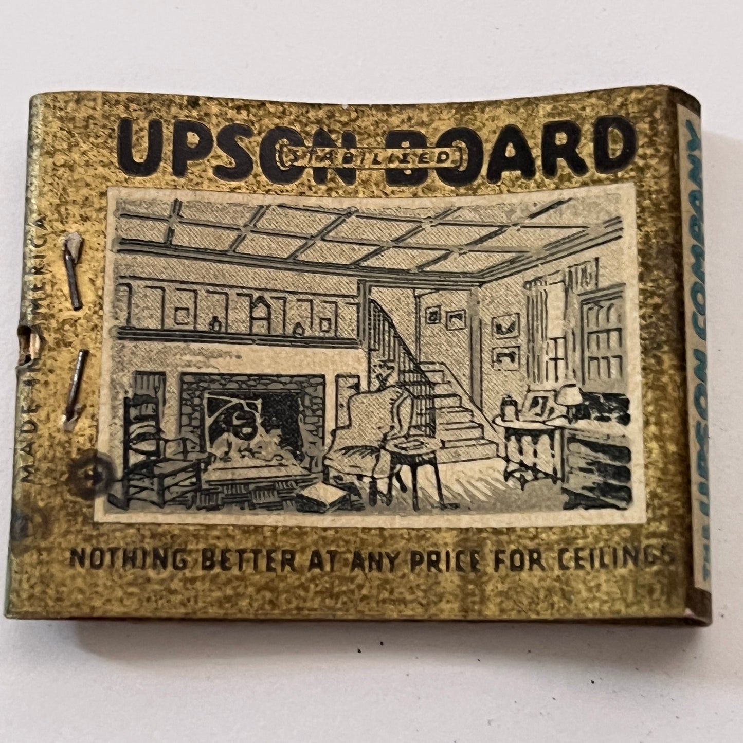 Wn. Prosser & So Lumber Fall River MA Upson Board Matchbook Cover TB8-MB2-10