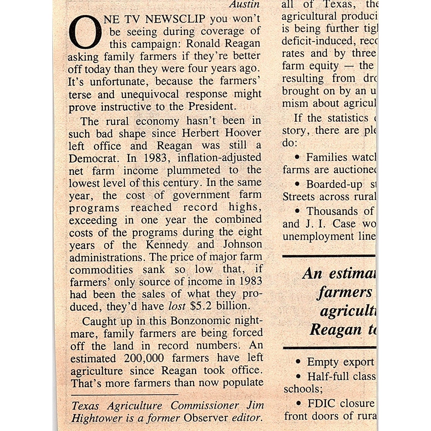 Re-Elect Nancy McDonald District 73 State Representative Texas 1984 Ad AF6-9