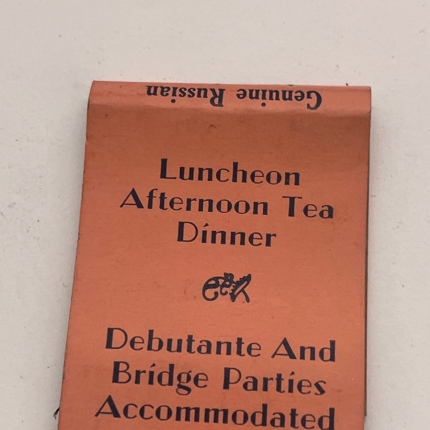 Jar-Ptiza Inc Restaurant Fire Bird Boston MA Vintage Matchbook Cover TB8-MB2-6