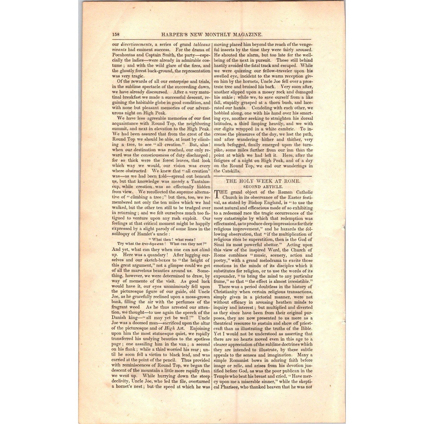 The Catskills by T. Addison Richards - 7 Pages 1854 Article I19