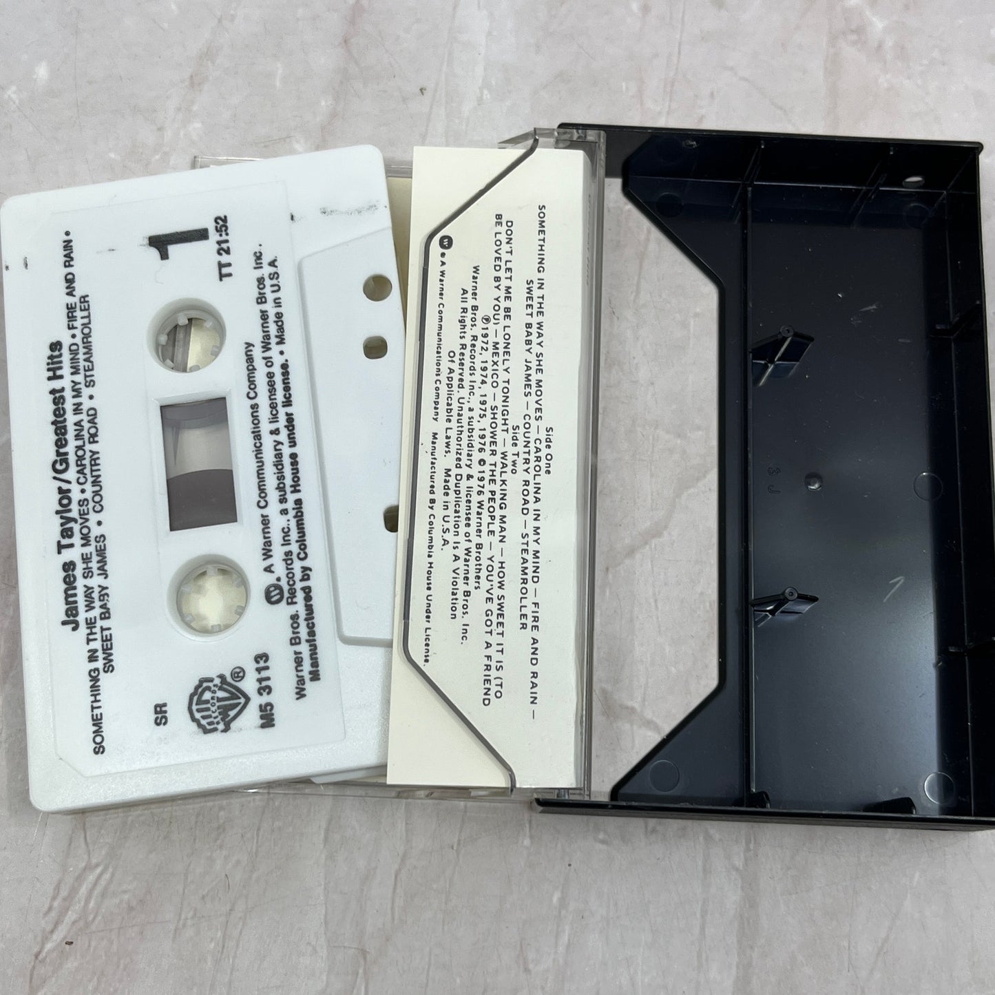 James Taylor - Greatest Hits - Cassette Tape TH9-C2