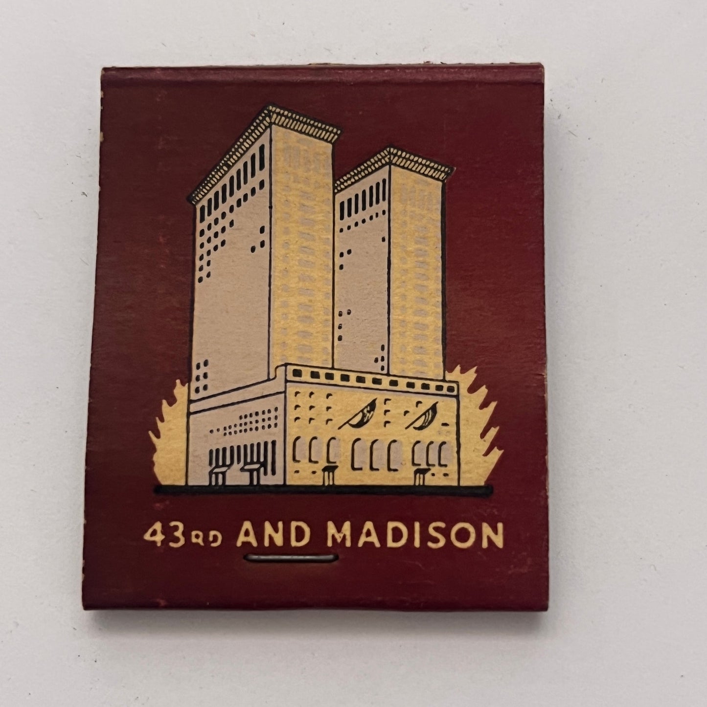 The Biltmore Hotel 43rd & Madison NY Vintage Matchbook Cover TB8-MB-1