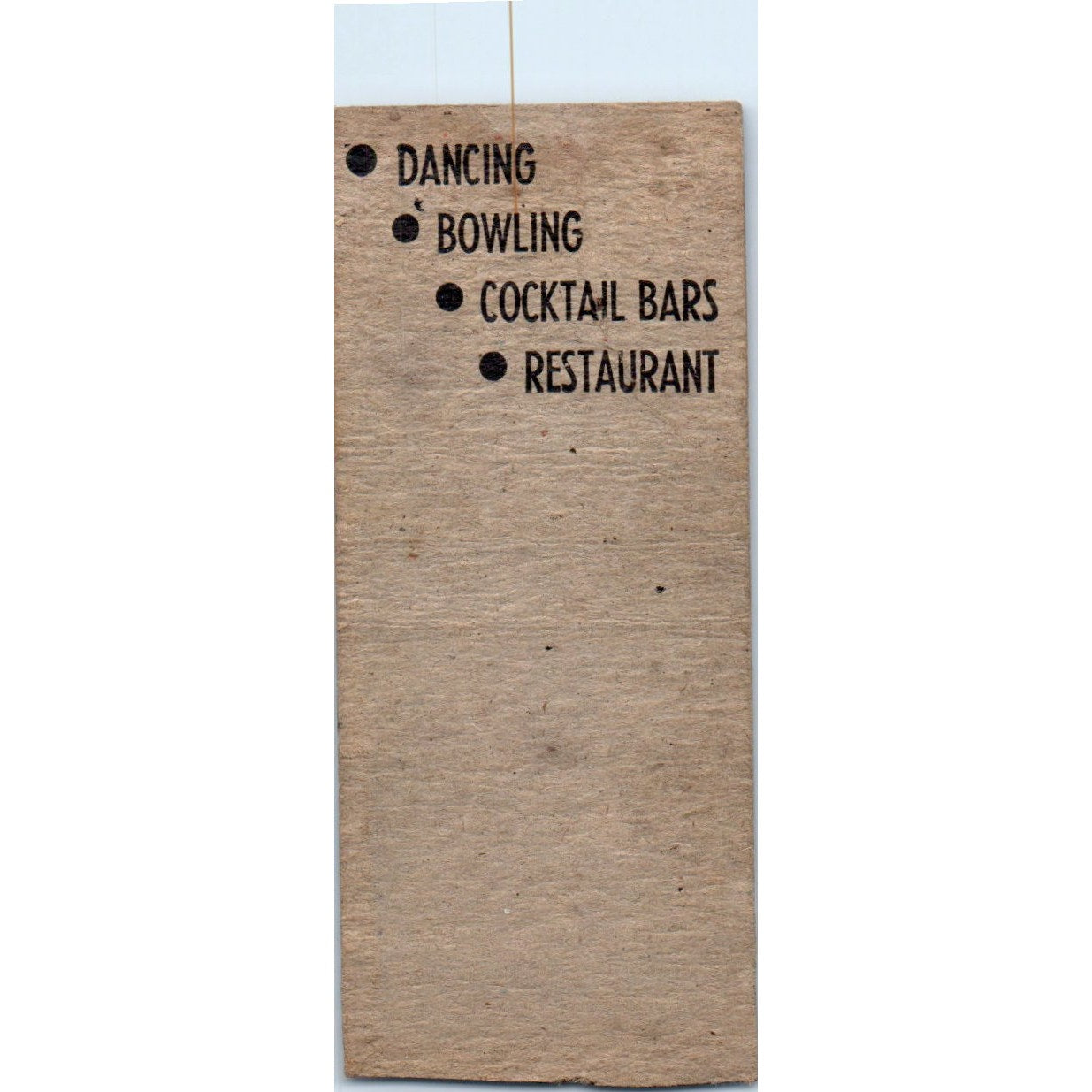 FAC Flint Athletic Club Vintage Matchbook Cover SF4-Y8