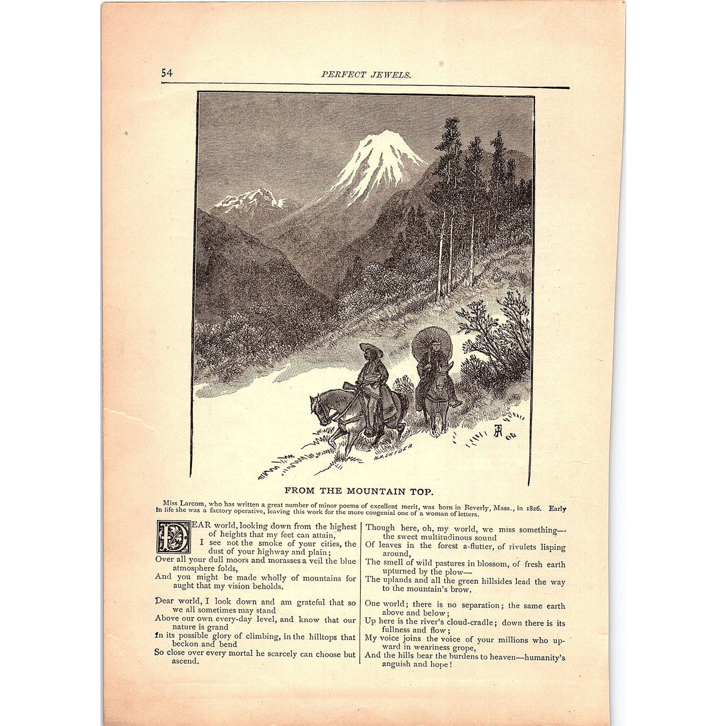 A Common Thought Henry Timrod, There is No Death Lord Lytton 1884 Poem TA5-CJ-4