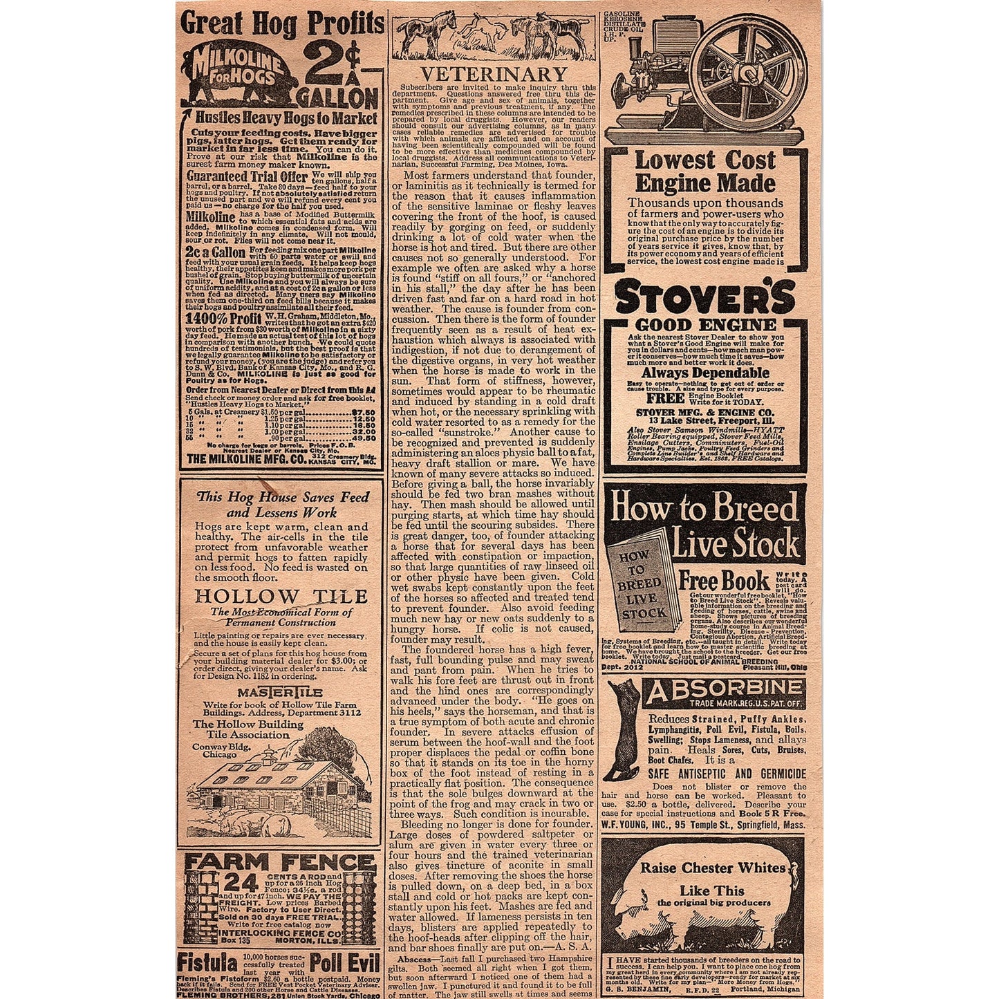 Strong-Hewat Virgin Wool Fabrics Blake & Stearns Boston MA 1920 Ad AG2-6