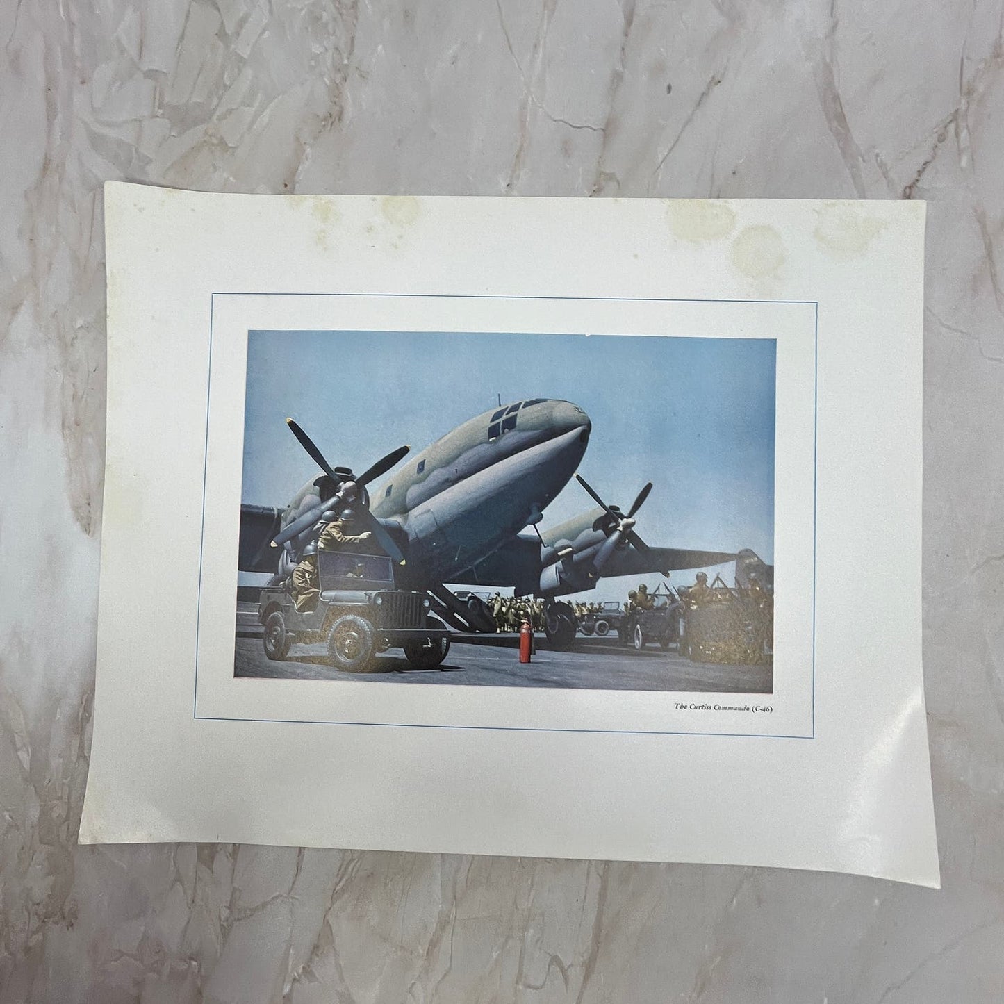 The Curtiss Commando C-46 Vintage Print 10.5x13 FL6-4