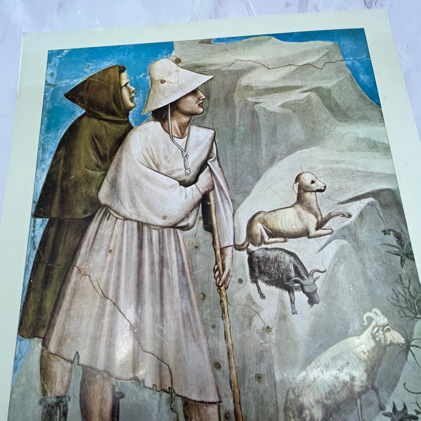 Shepherds from Joachim's Dream Giotto Lithograph 9.5x12.5" Art Print V20
