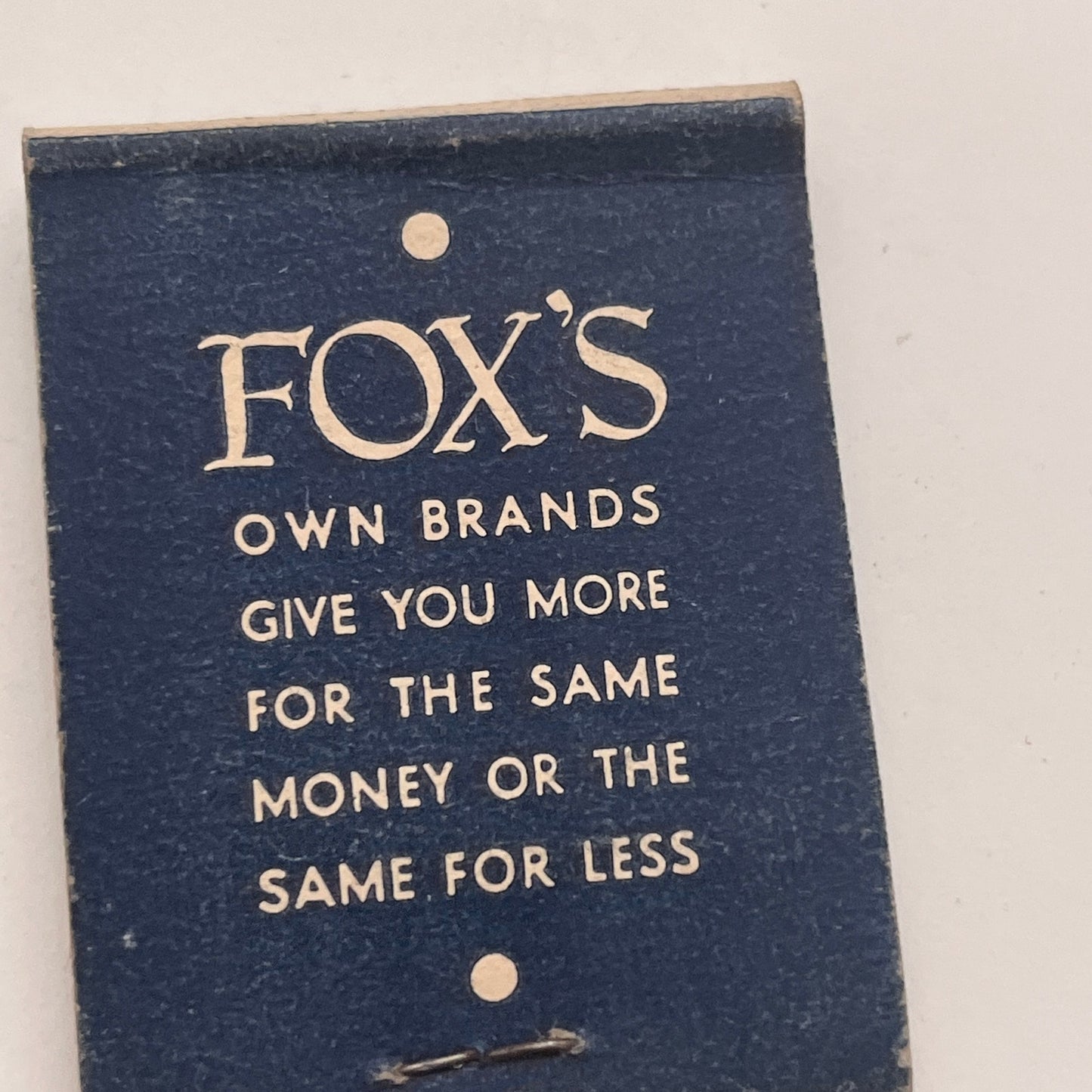 G. Fox & Co Hartford CT Vintage Matchbook Cover TB8-MB2-6