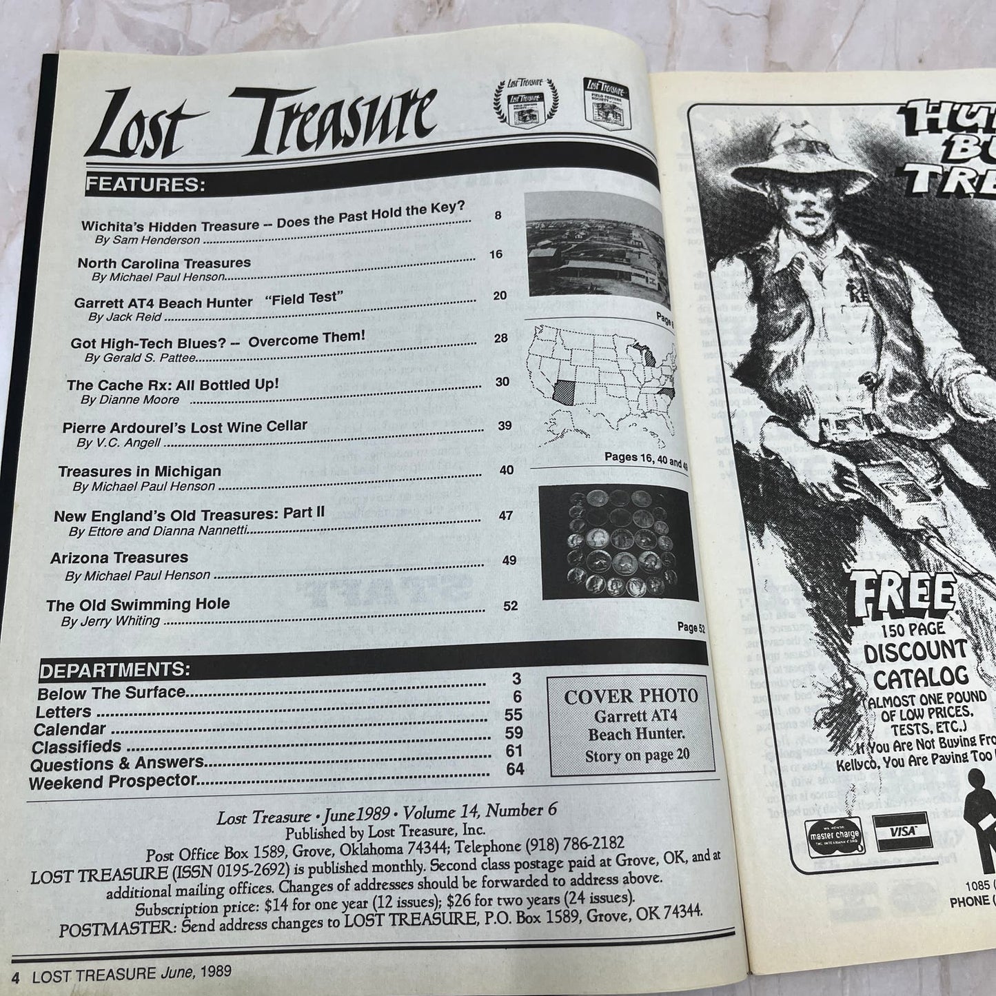 1989 June - Lost Treasure Magazine - Treasure Hunting Gold Prospecting M14