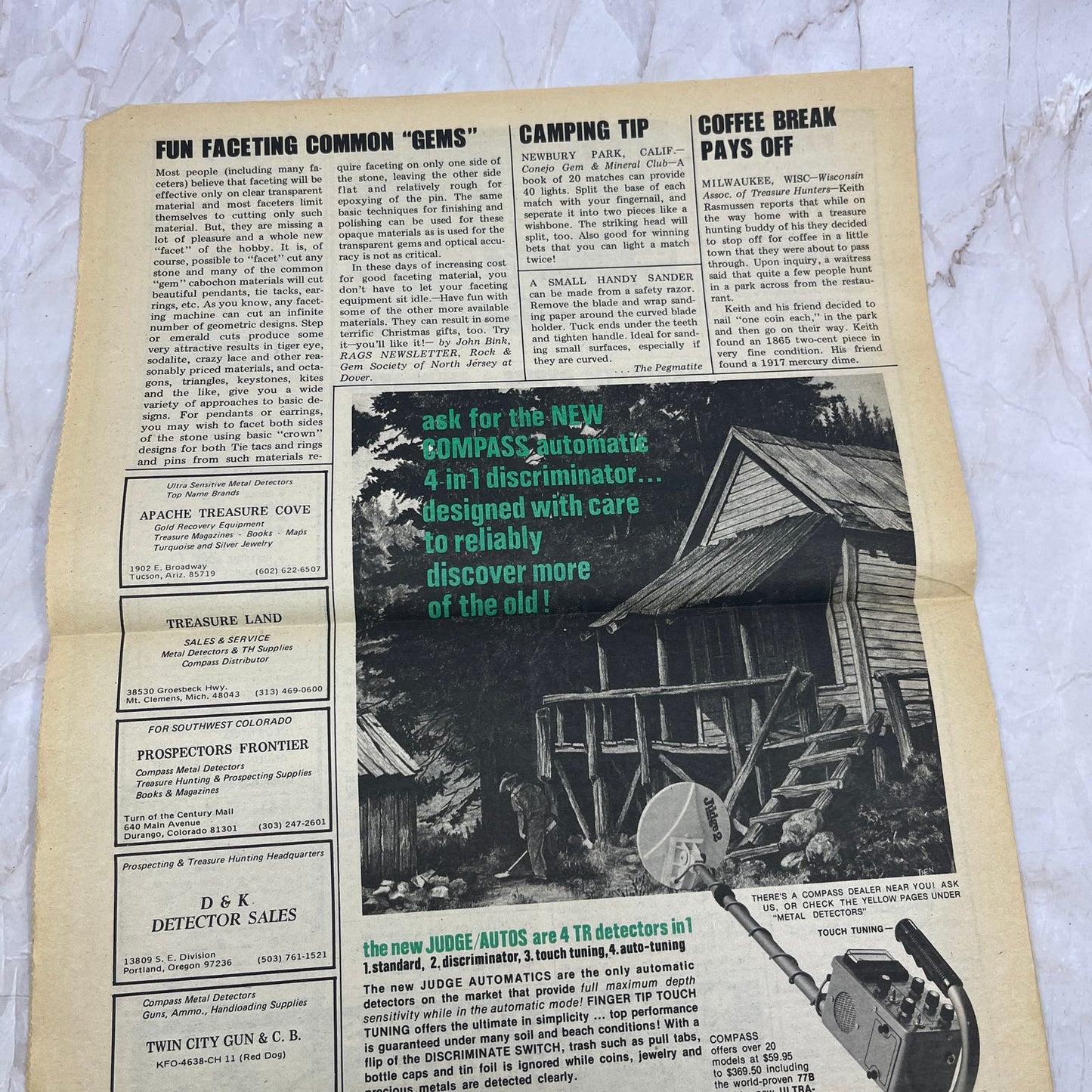 1976 Aug - International Treasure Club Digest - Treasure Hunting Gems Rocks M18