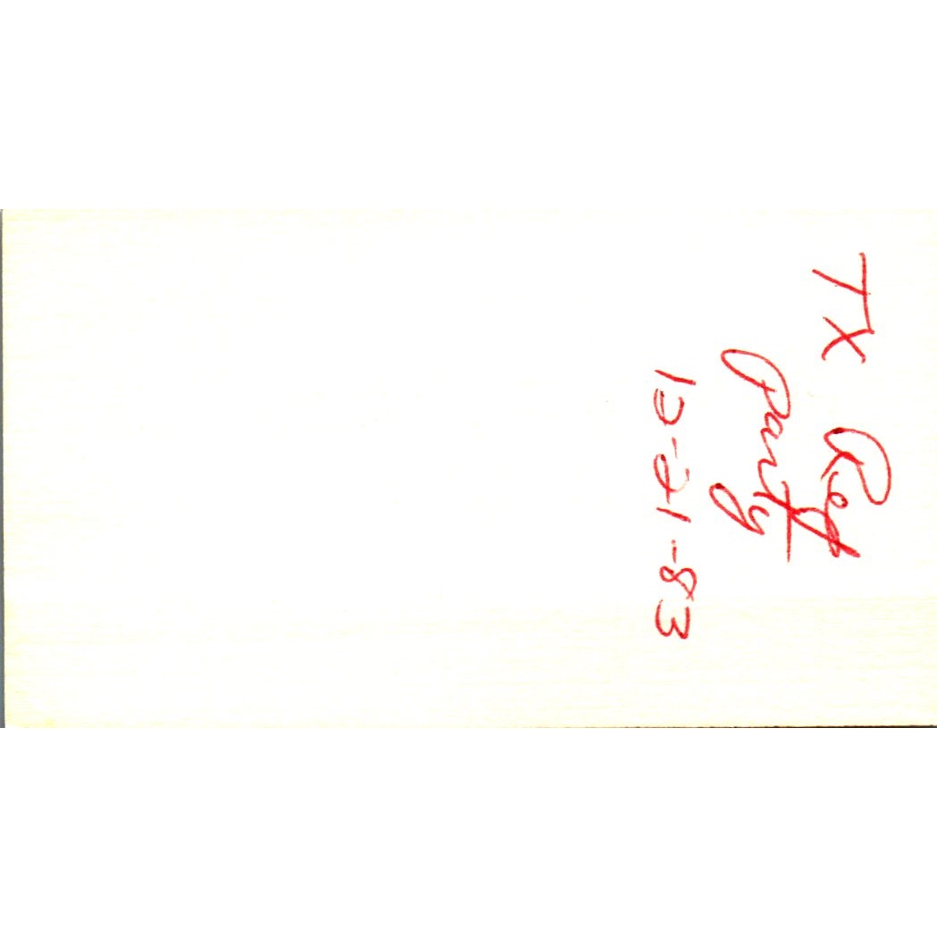 James E Jack Sheffield Allied Bank-Interstate 10 Houston Business Card SE3-B9