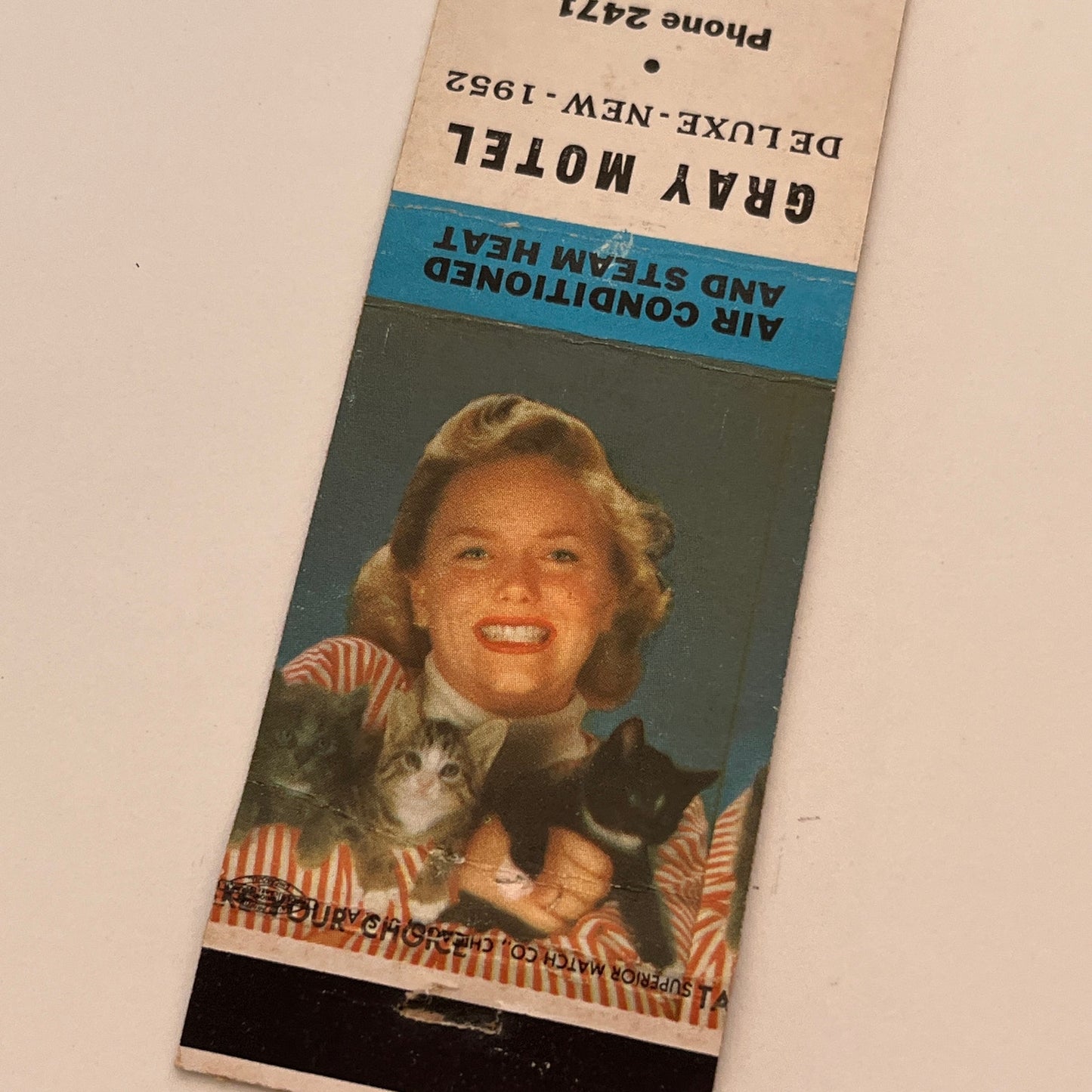 Gray Motel US 129 Gray Georgia Vintage Matchbook Cover TB6-MB2-3