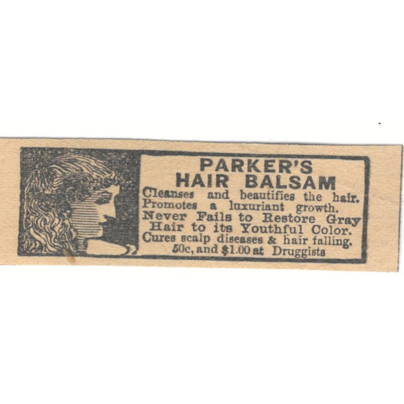 Parker's Hair Balsam 1910 Magazine Ad AF1-SS6