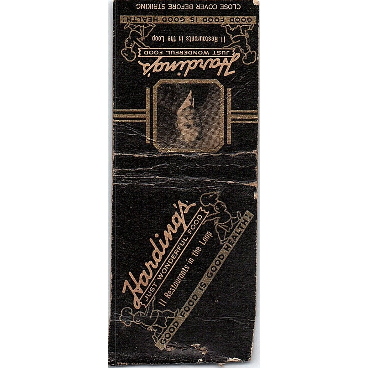Hardings Restaurants Chicago Vintage Matchbook Cover SC7-Y10
