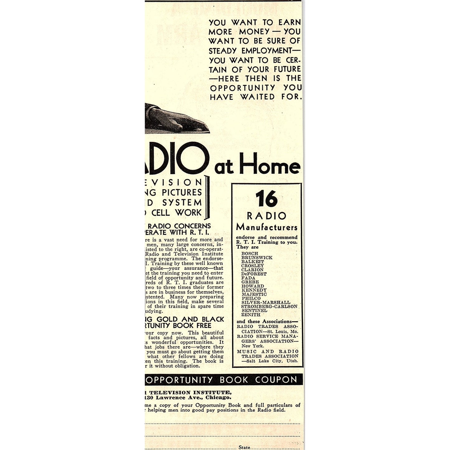 Learn Bodybuilding Jowett Institute of Physical Culture Scranton 1931 Ad AG1-14