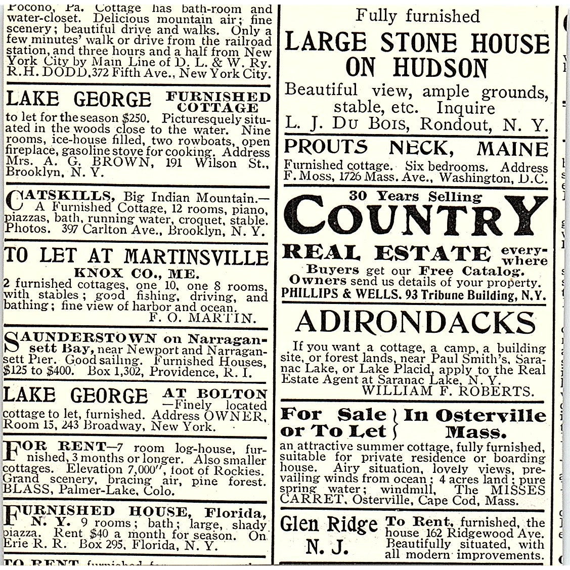 Villa Far-View North Shore Long Island NY H.C. Smith Sea Cliff 1903 Ad AG3-H1
