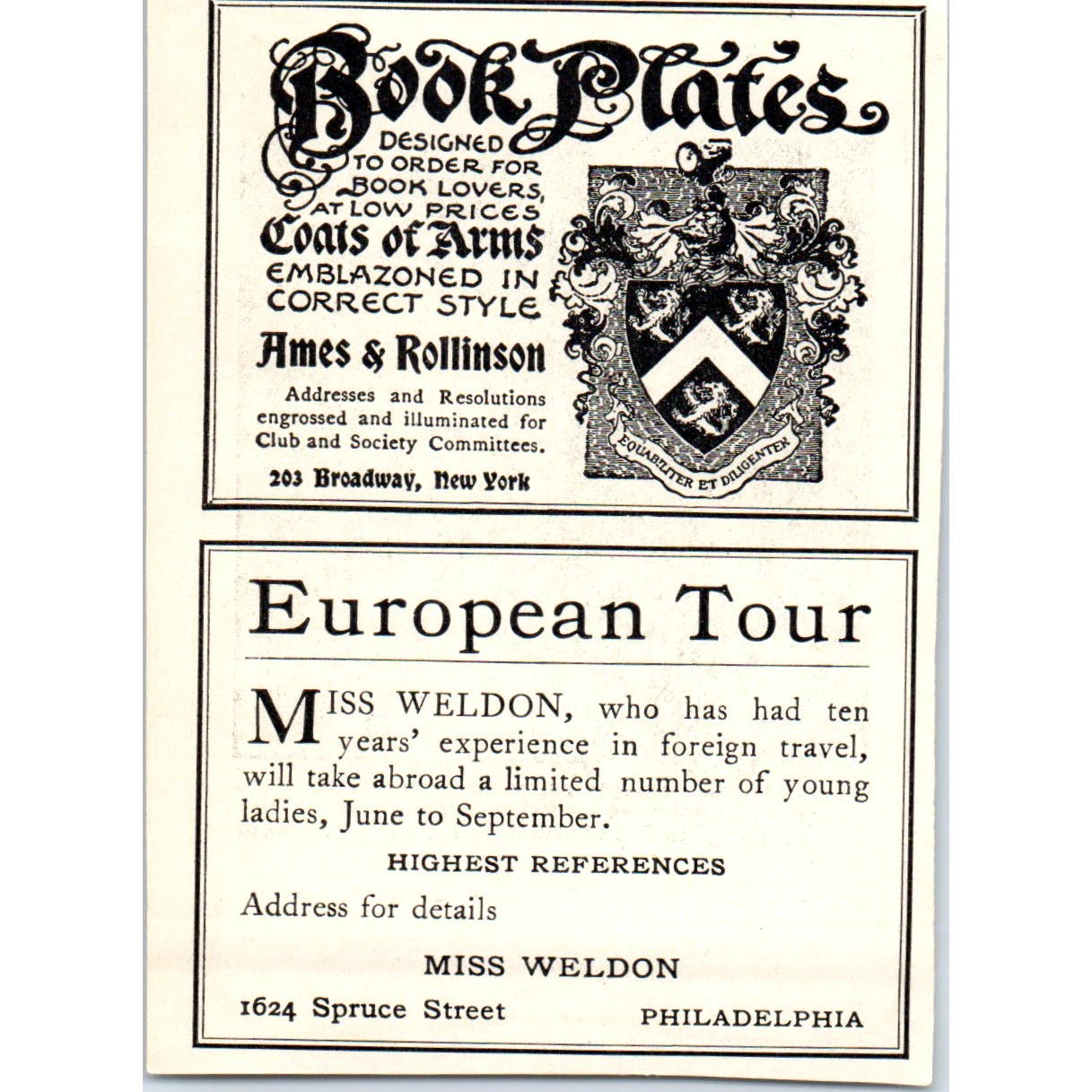 The Copley Prints Curtis & Cameron Boston c1905 Victorian Ad AE9-MA5