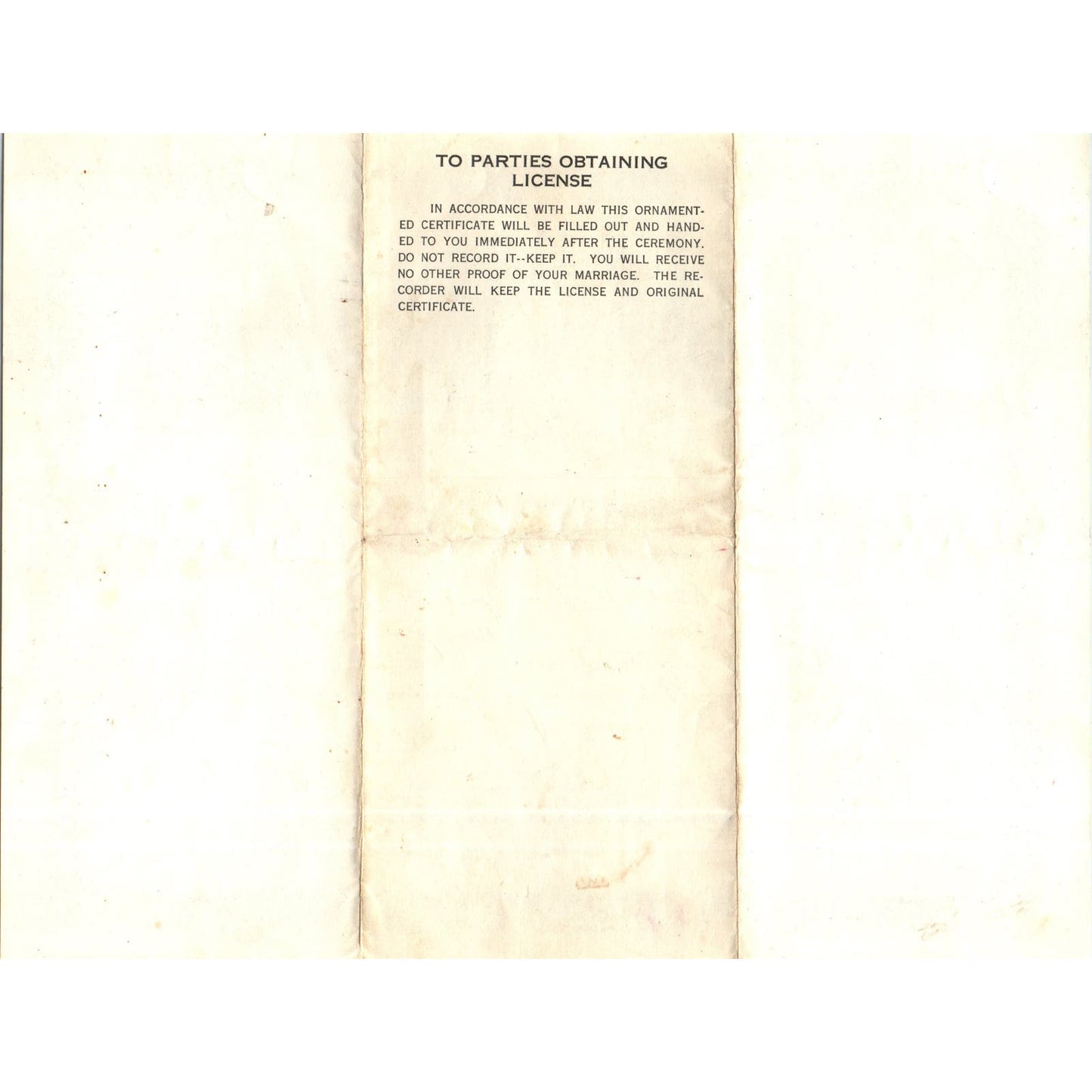 1930 Los Angeles CA Certificate of Marriage Graham Dodds Ruby Talbot AE6